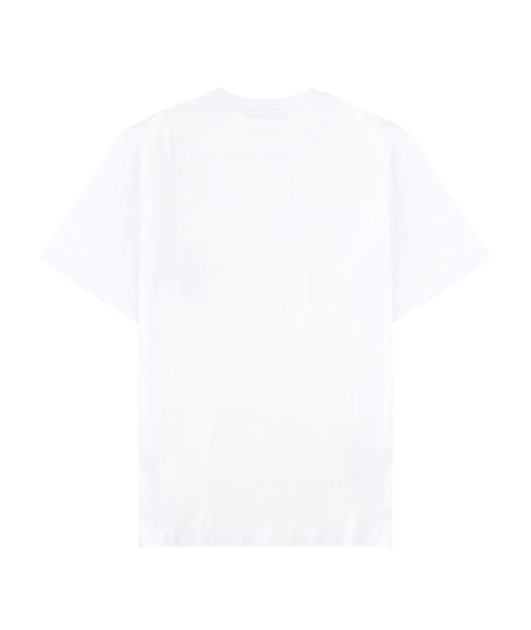 MSGM Белая хлопковая футболка, фото 2