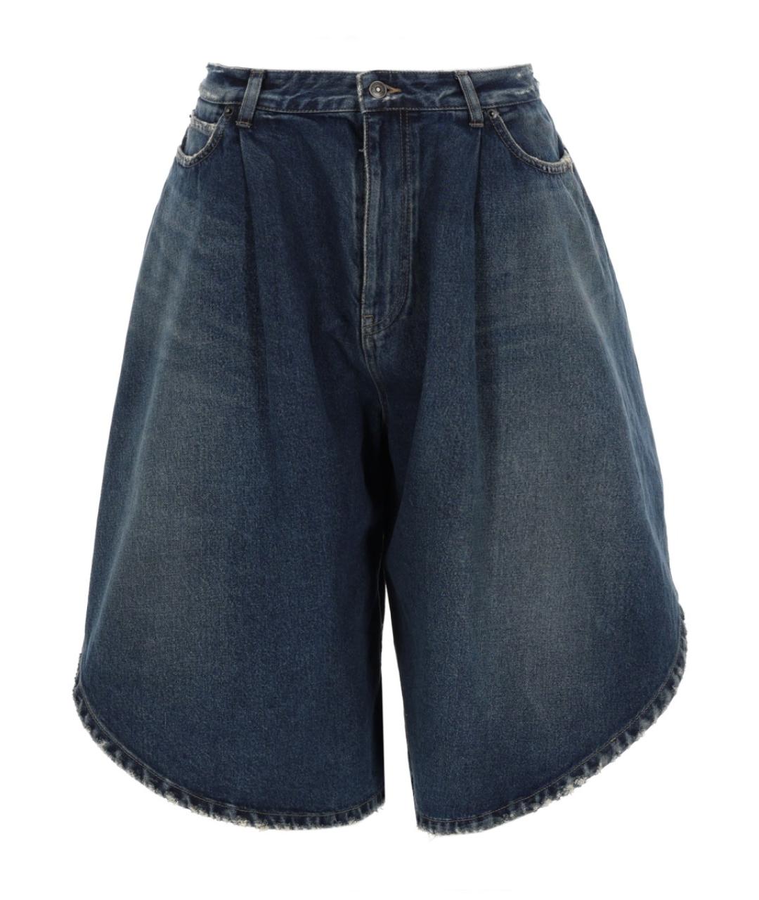 BALENCIAGA Синие хлопковые шорты, фото 1