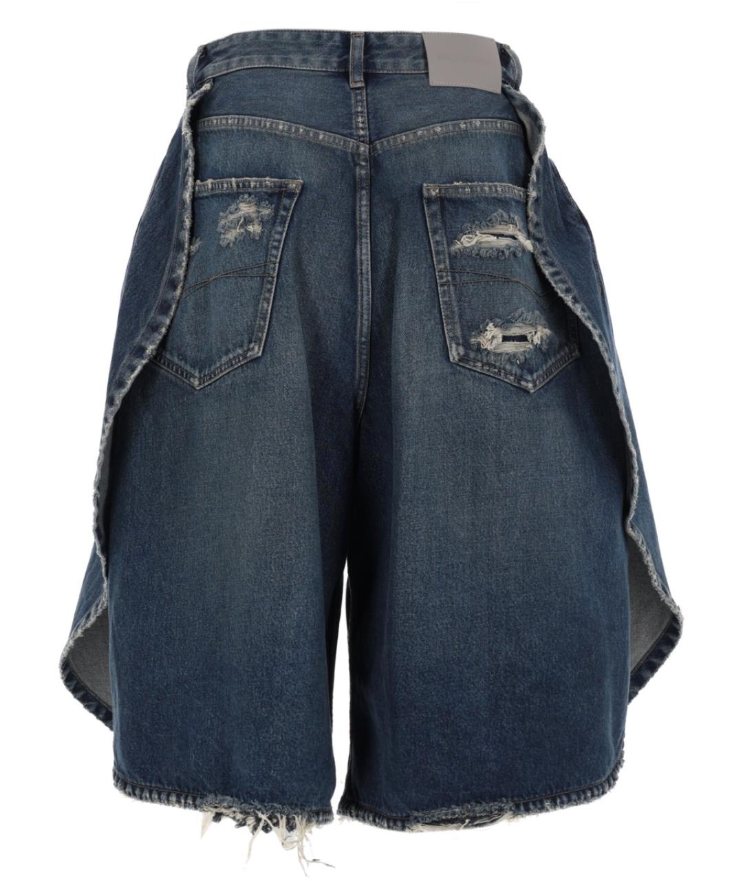 BALENCIAGA Синие хлопковые шорты, фото 2