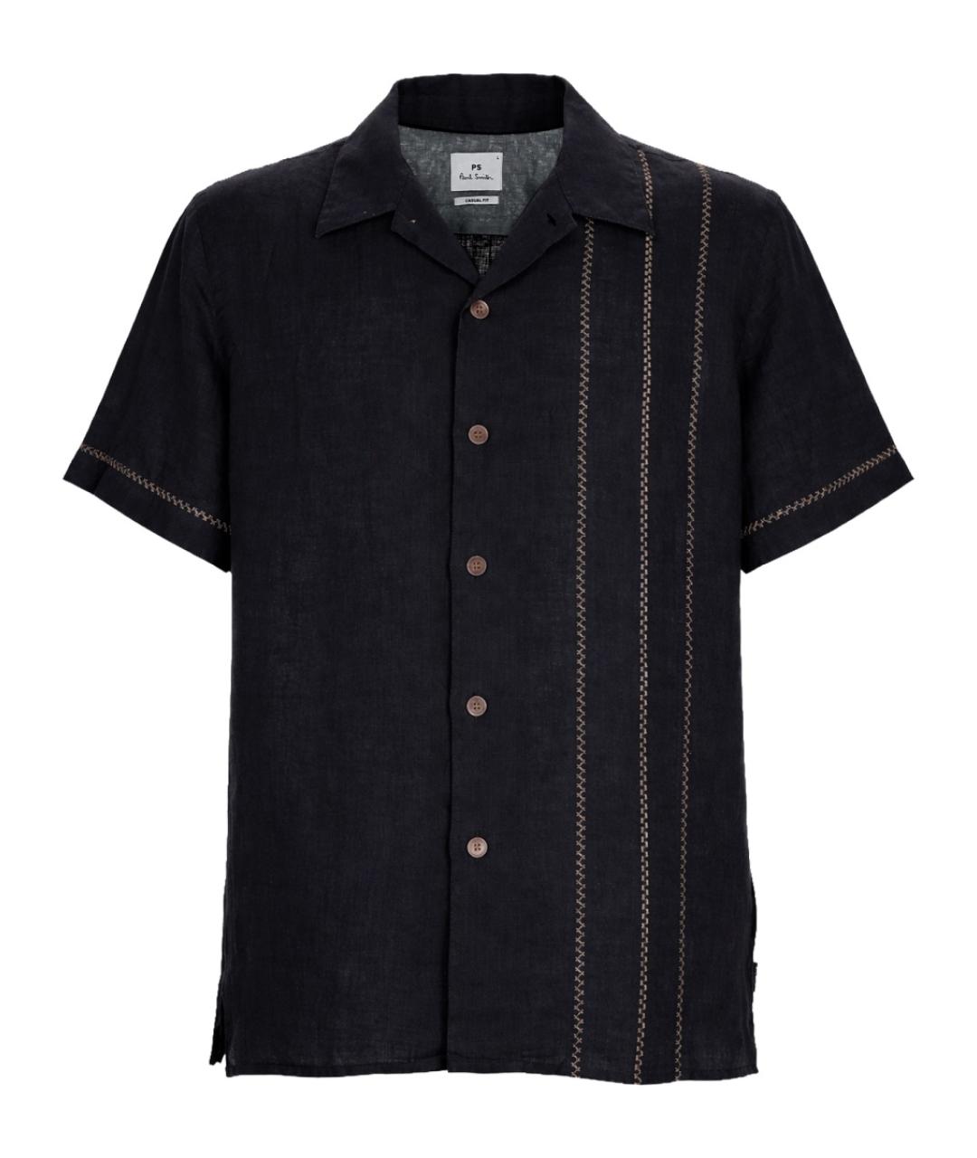 PS BY PAUL SMITH Синяя льняная кэжуал рубашка, фото 1
