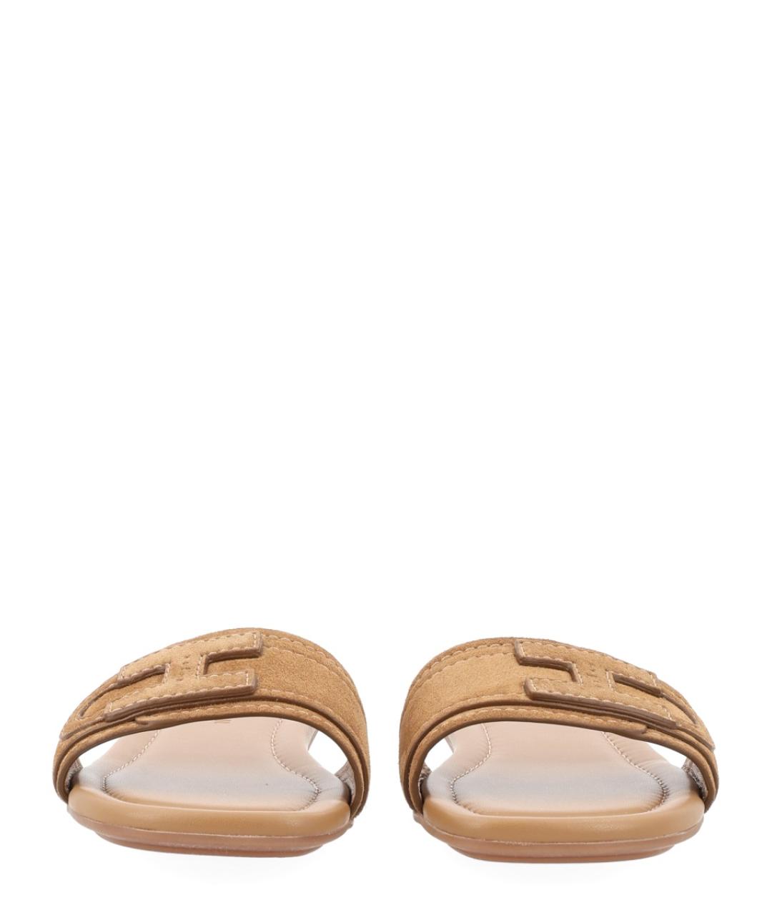 HOGAN Мульти кожаные шлепанцы, фото 3