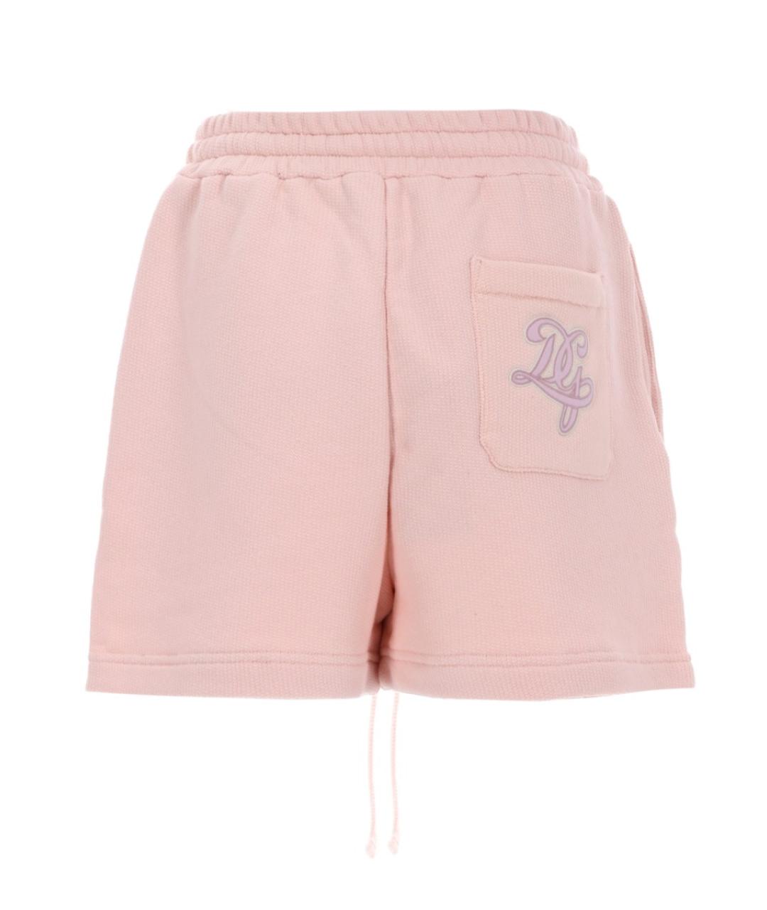 DOLCE&GABBANA Розовые хлопковые шорты, фото 2