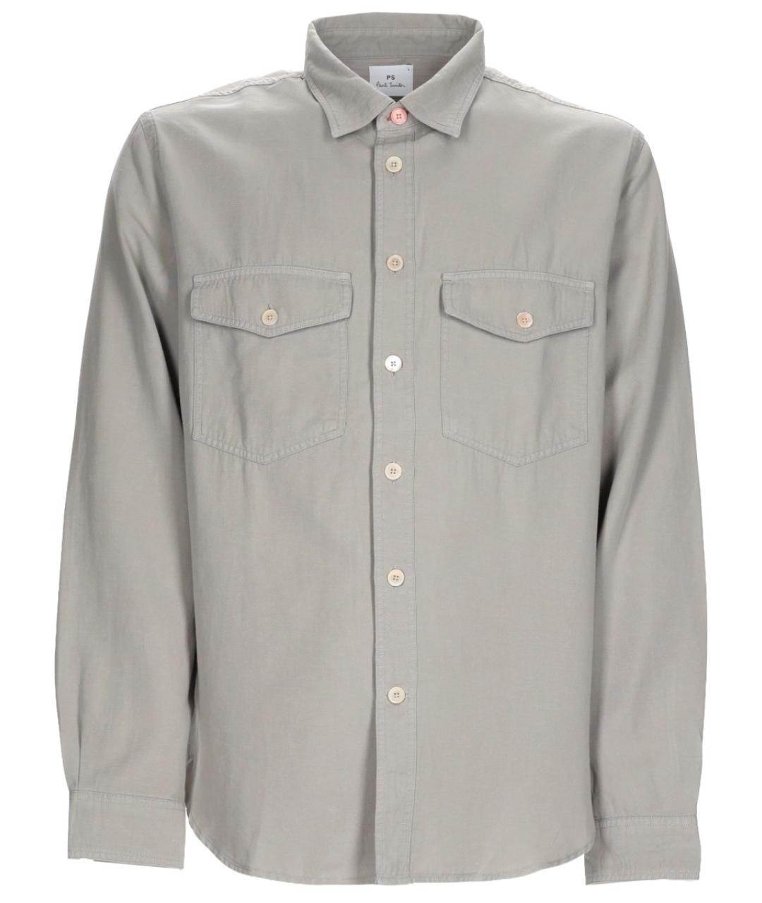 PS BY PAUL SMITH Серая хлопковая кэжуал рубашка, фото 1