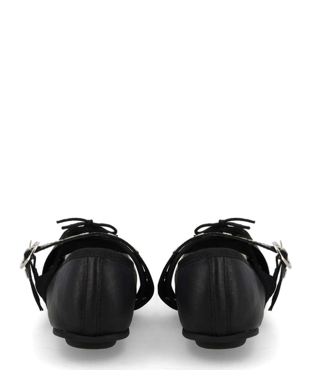REPETTO Черные кожаные балетки, фото 4