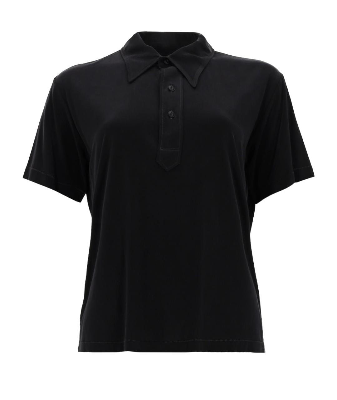 MAISON MARGIELA Черная вискозная футболка, фото 1