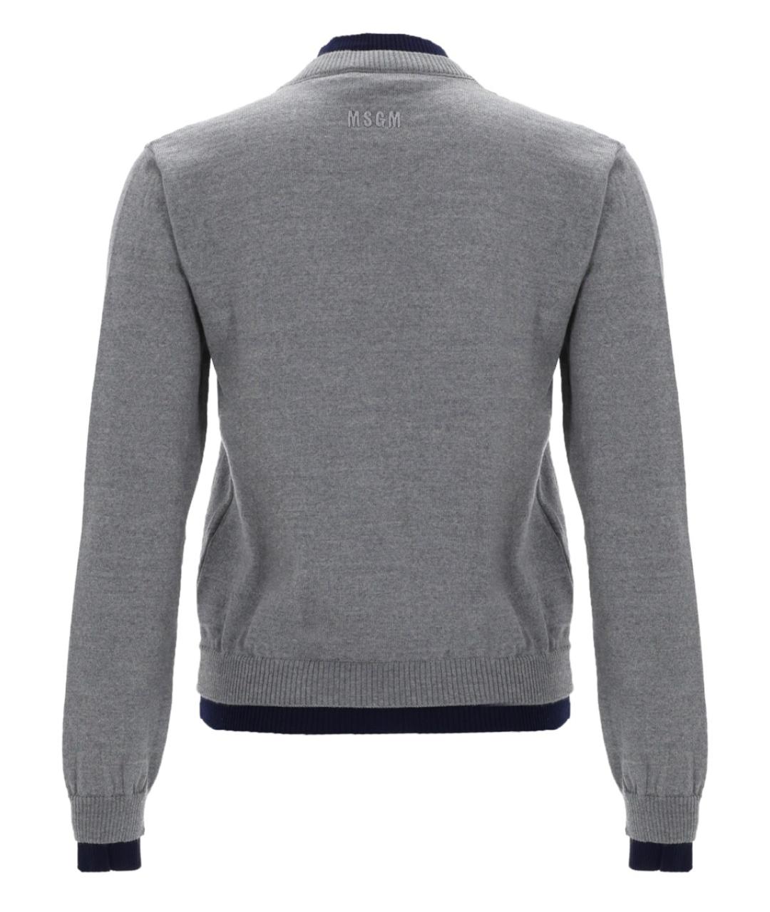 MSGM Серый шерстяной джемпер / свитер, фото 2