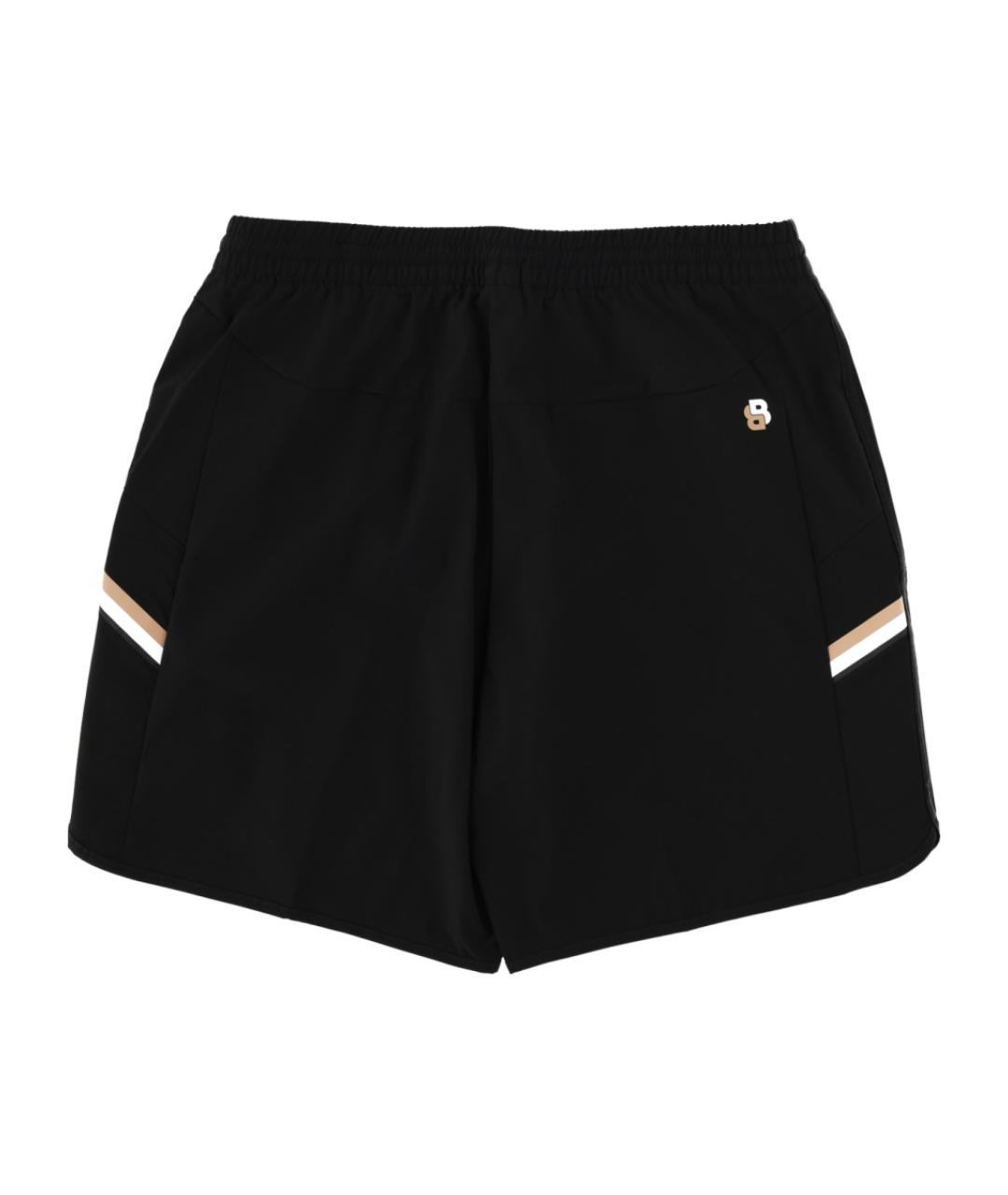 HUGO BOSS Черные хлопко-эластановые шорты, фото 2