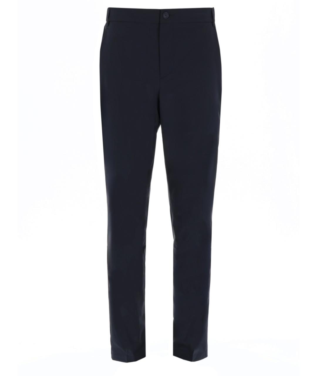 HUGO BOSS Синие хлопко-эластановые повседневные брюки, фото 1