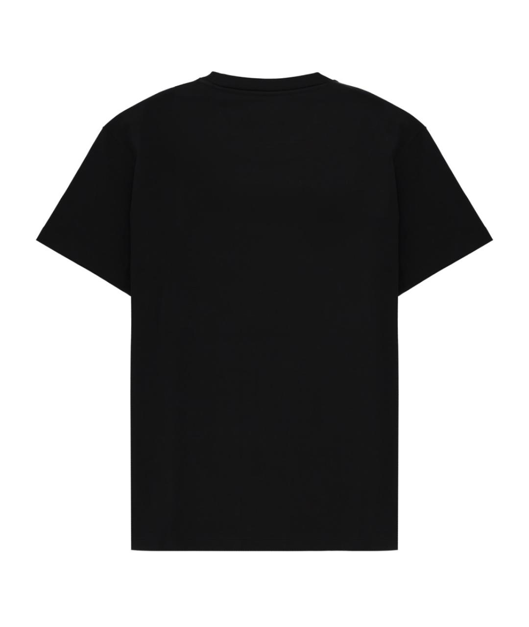 FENDI Черная хлопковая футболка, фото 2