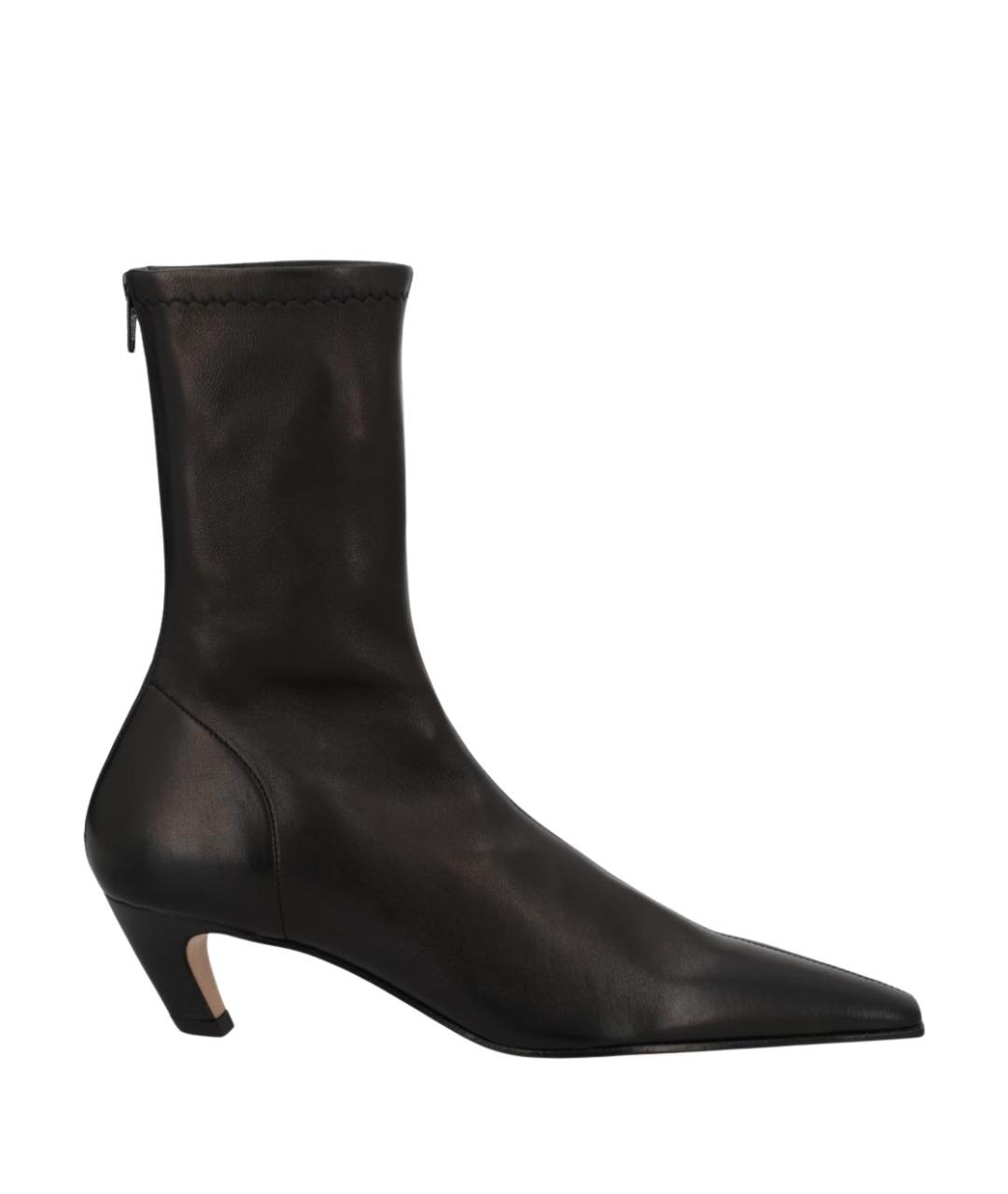 KHAITE Черные кожаные ботильоны, фото 1