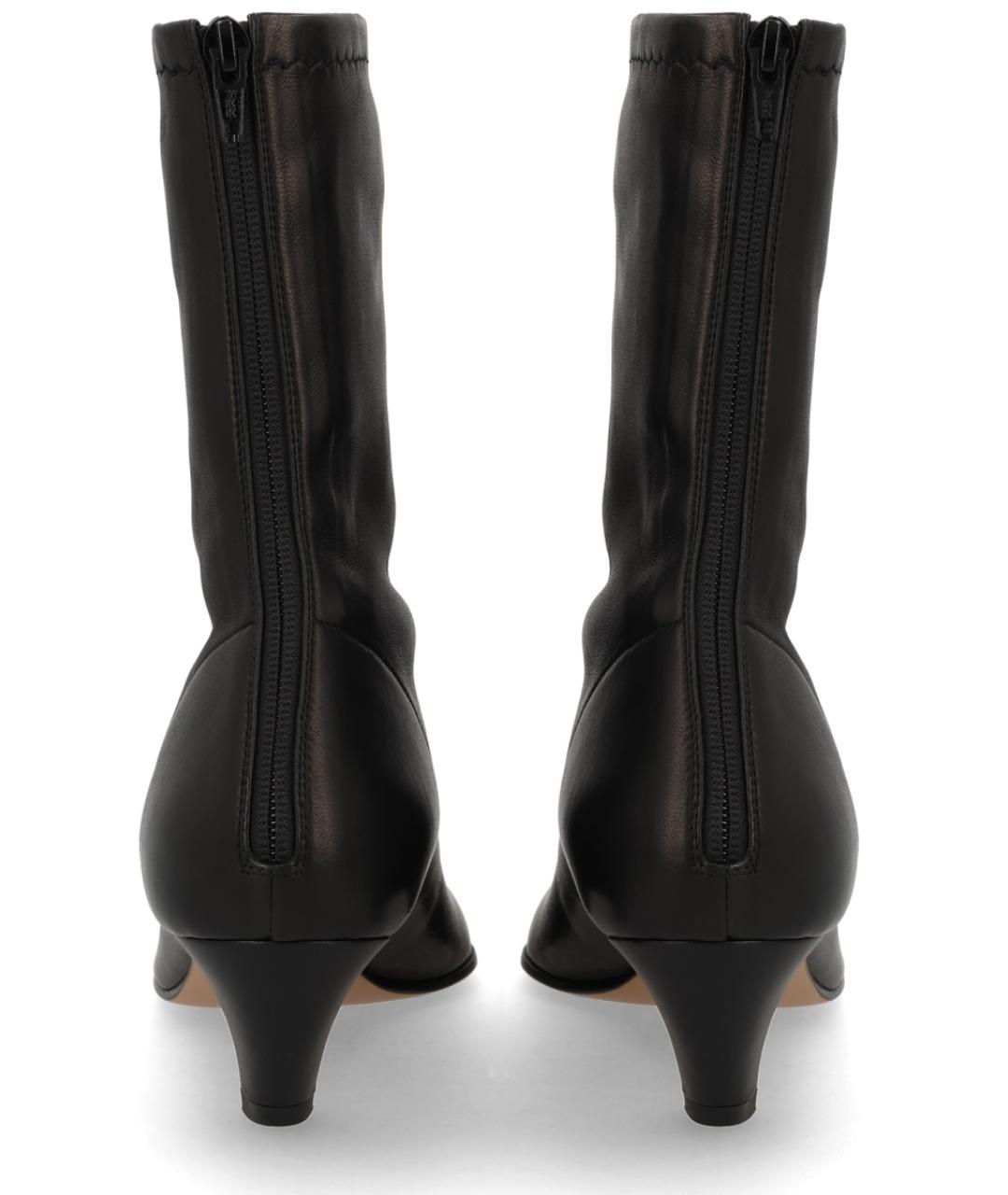 KHAITE Черные кожаные ботильоны, фото 4