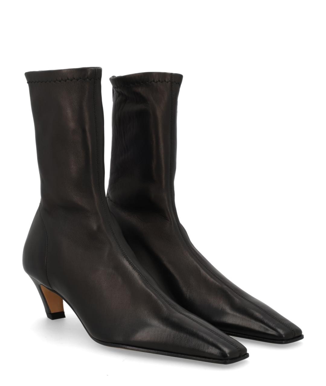 KHAITE Черные кожаные ботильоны, фото 2
