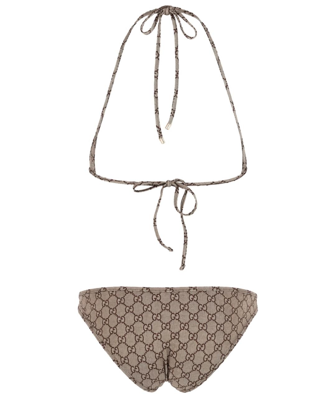 GUCCI Бежевый полиэстеровый купальник, фото 2