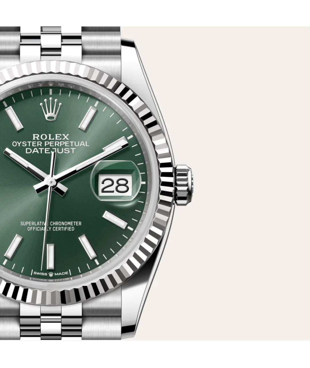 ROLEX Зеленые часы, фото 2