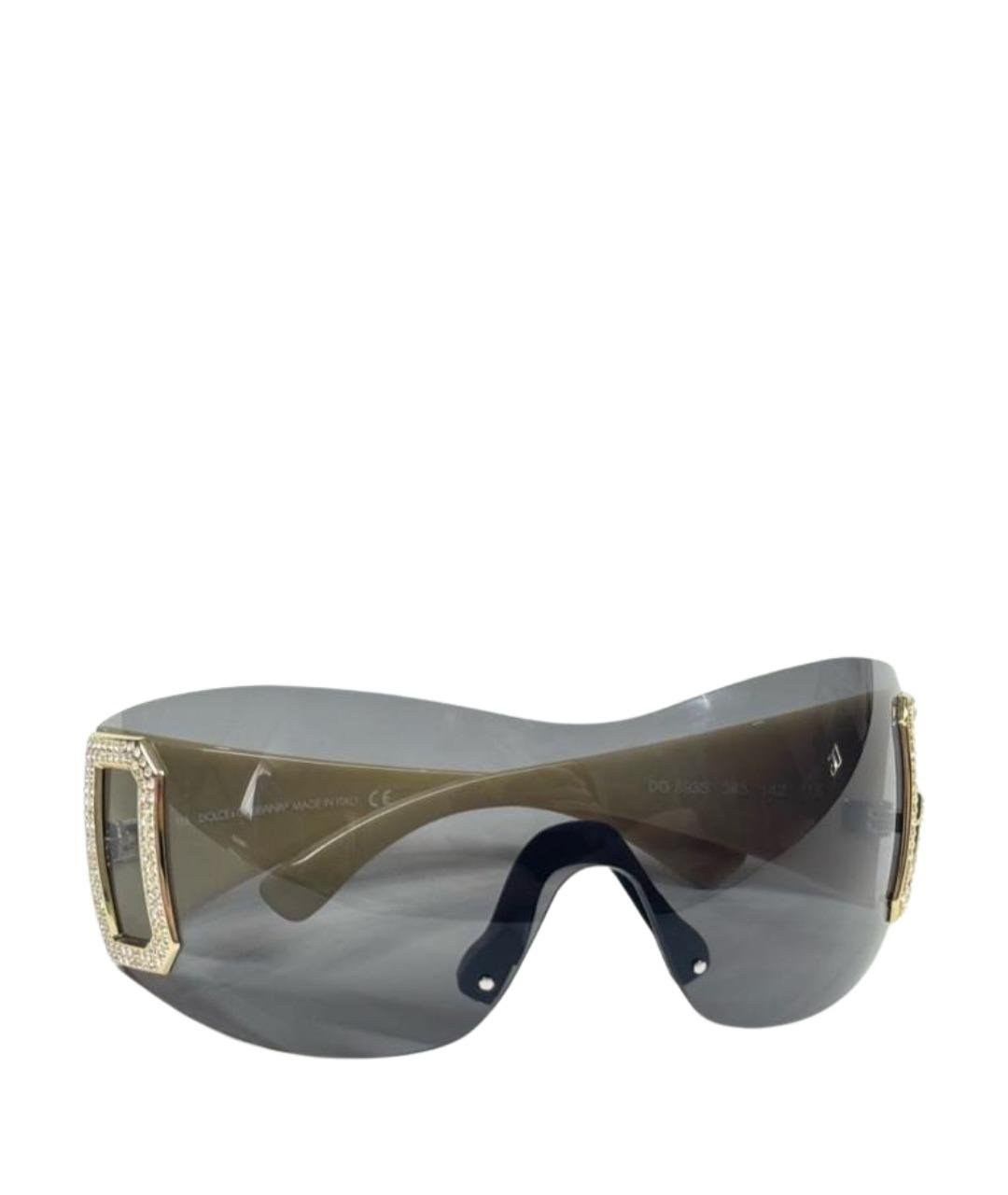 DOLCE&GABBANA Черные пластиковые солнцезащитные очки, фото 1