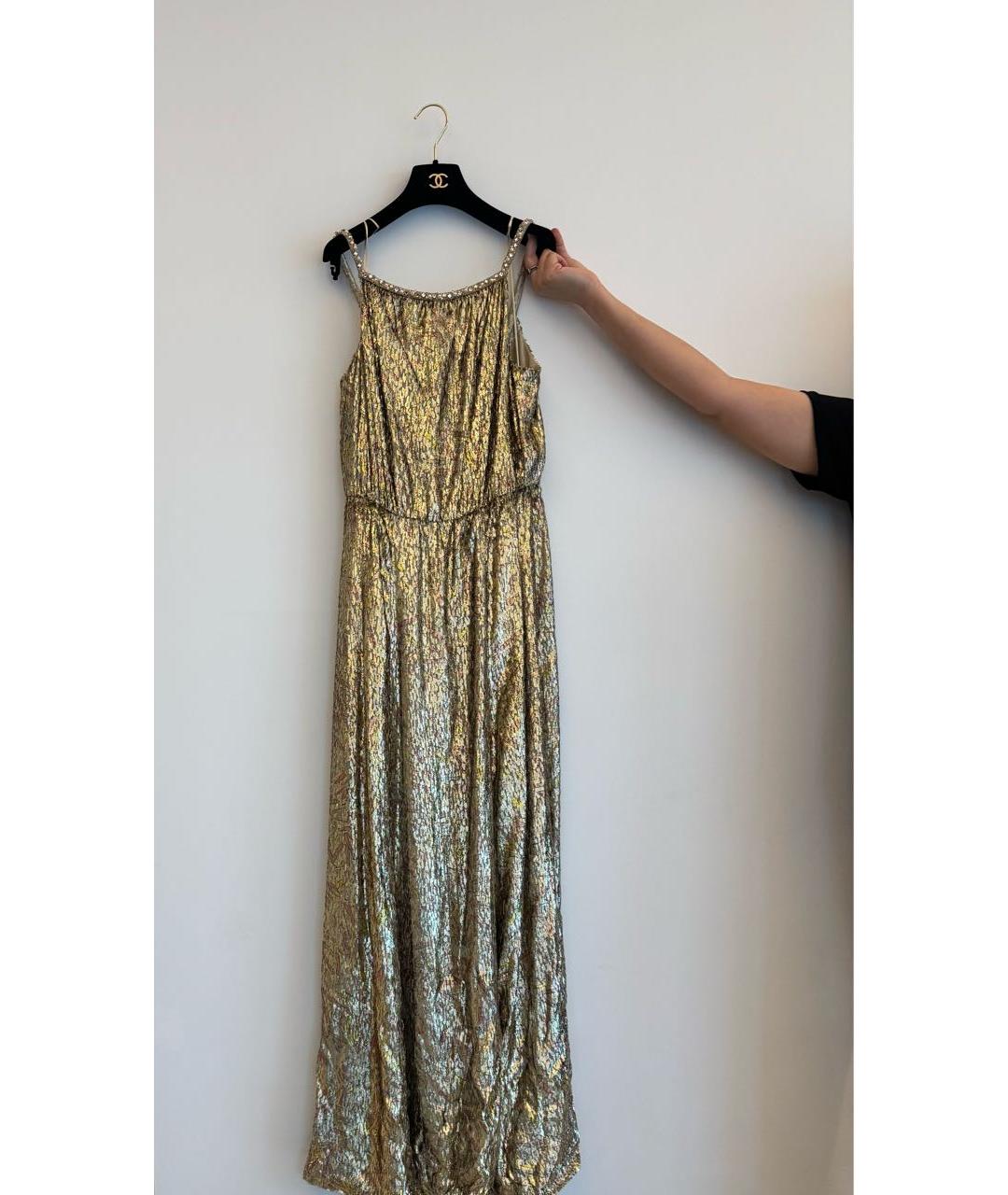 CHANEL Мульти шелковое вечернее платье, фото 5