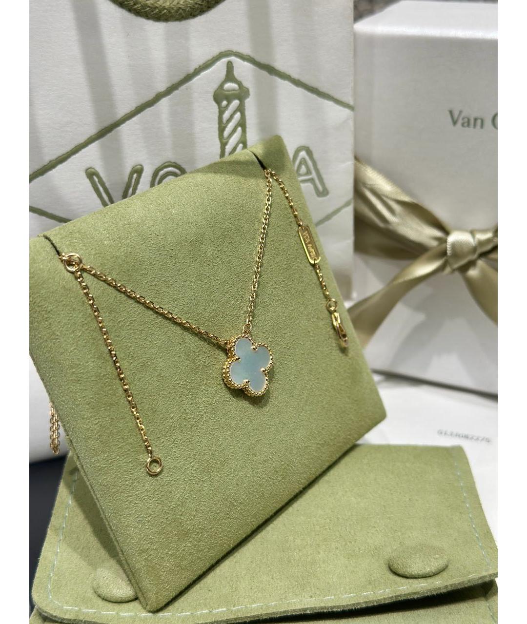 VAN CLEEF & ARPELS Белое колье из желтого золота, фото 3