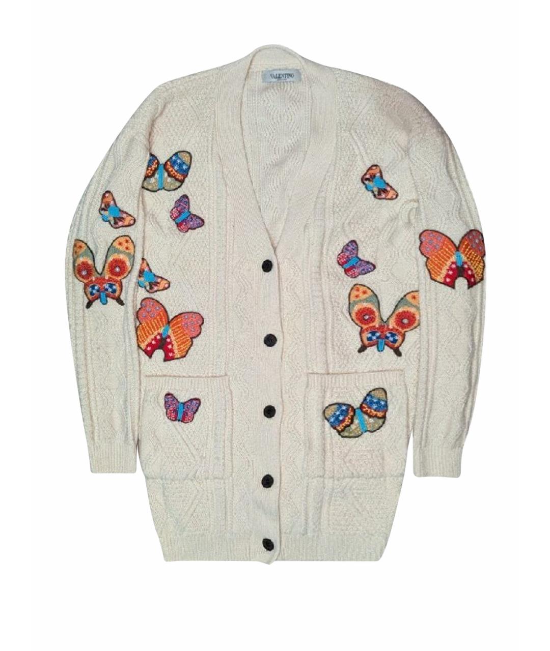 VALENTINO Бежевый шерстяной джемпер / свитер, фото 1