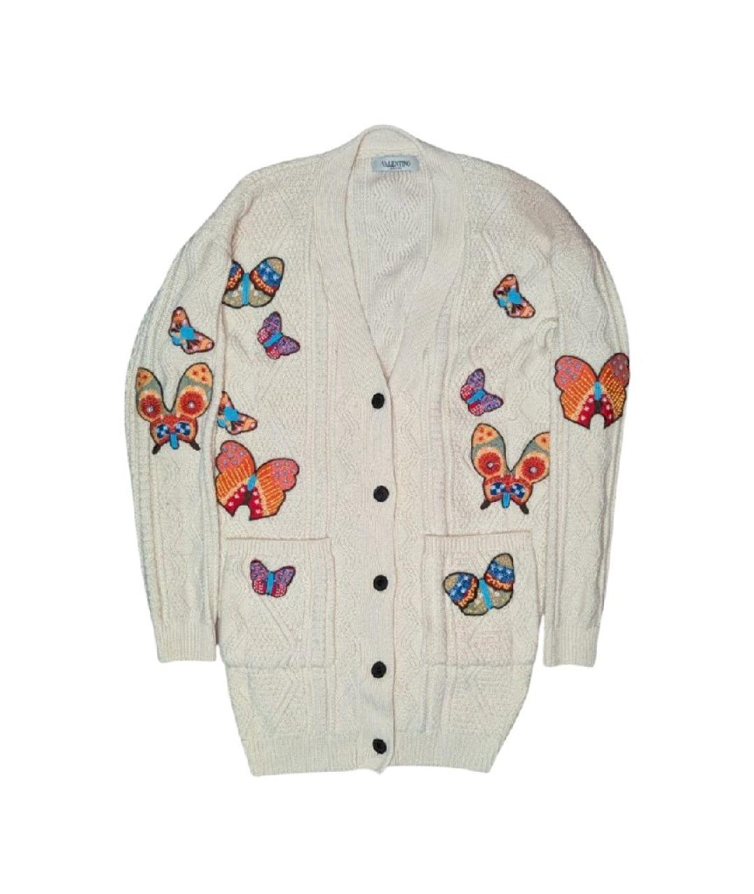 VALENTINO Бежевый шерстяной джемпер / свитер, фото 5