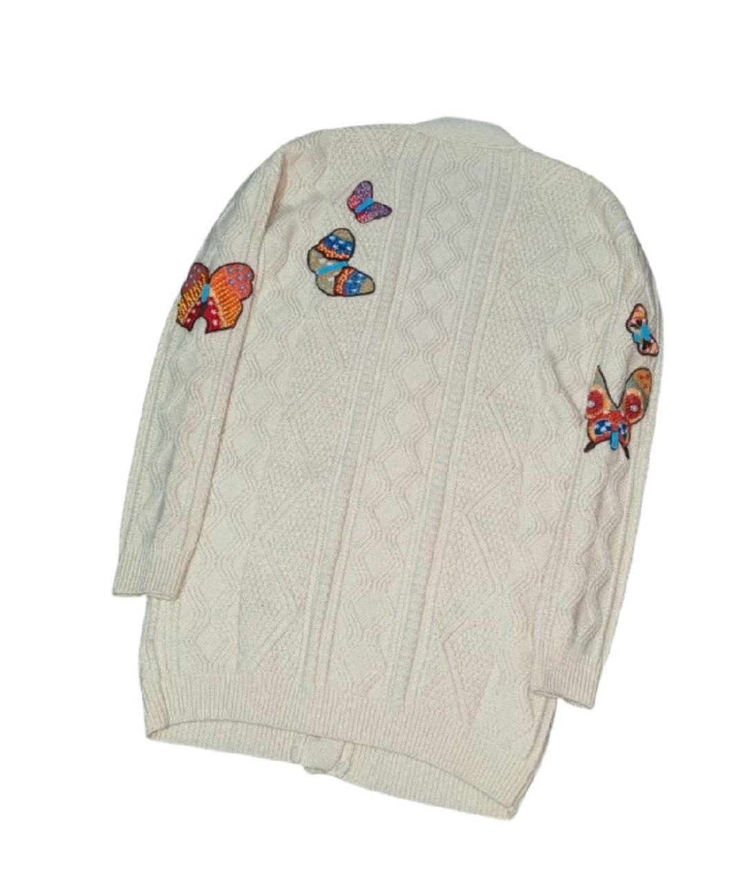 VALENTINO Бежевый шерстяной джемпер / свитер, фото 2