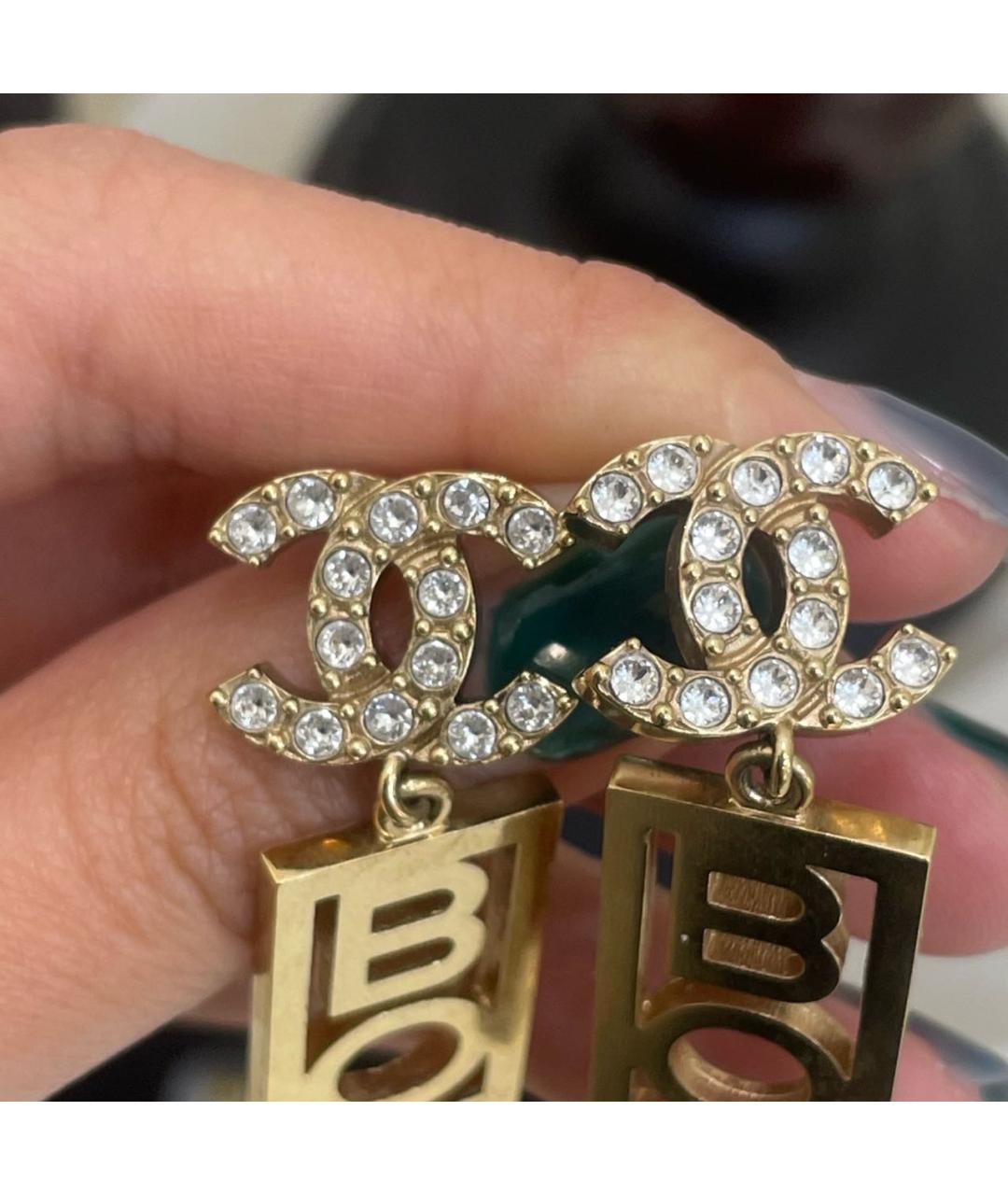 CHANEL Золотые серьги, фото 4