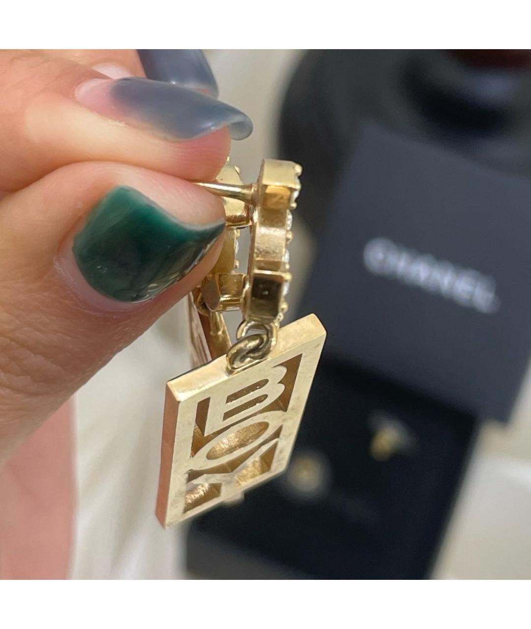 CHANEL Золотые серьги, фото 7