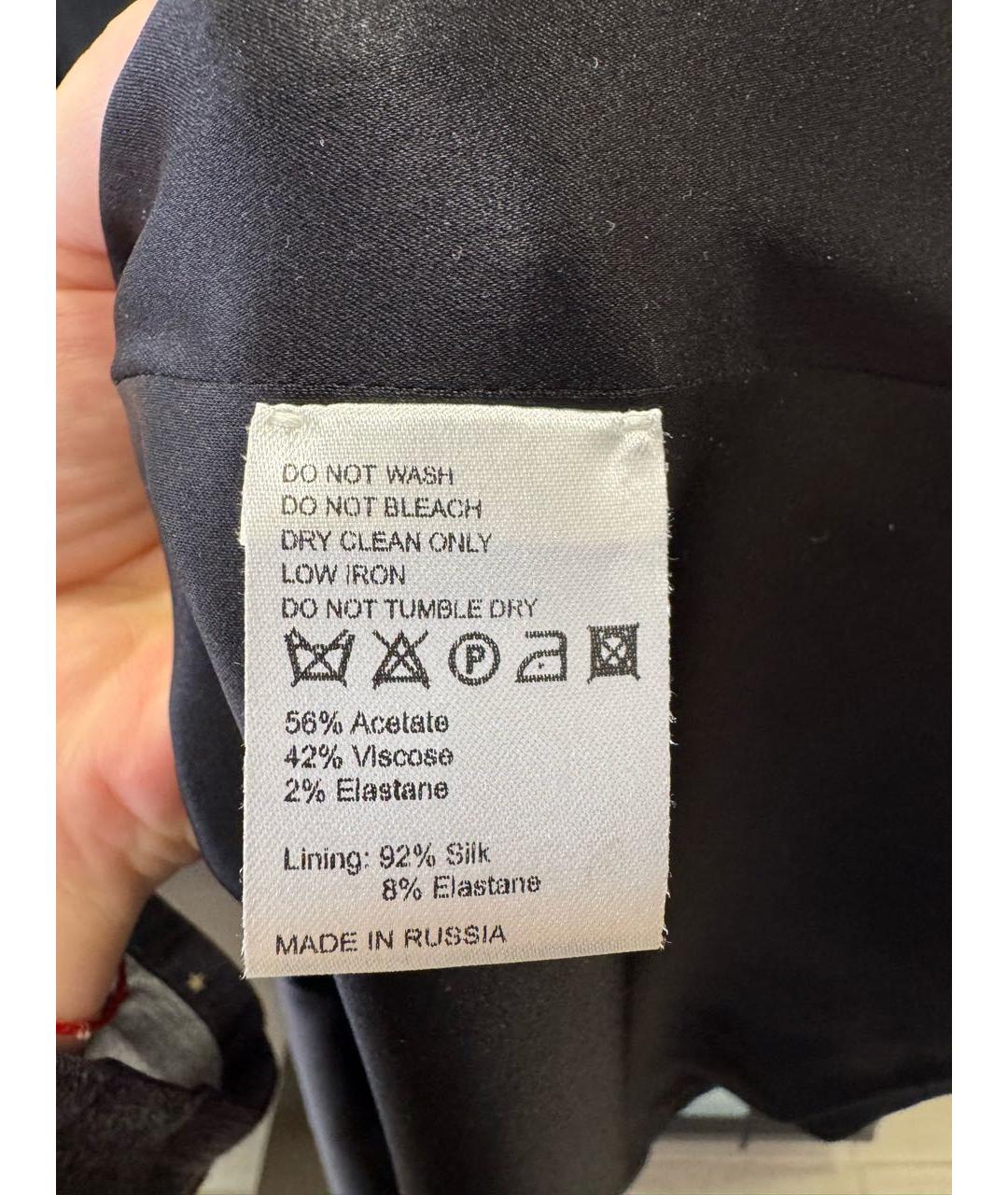 ALEXANDER TEREKHOV Черное вискозное платье, фото 7