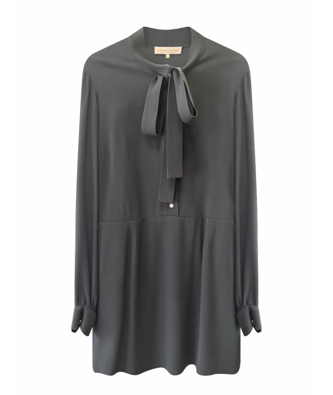 ALEXANDER TEREKHOV Черное вискозное платье, фото 1