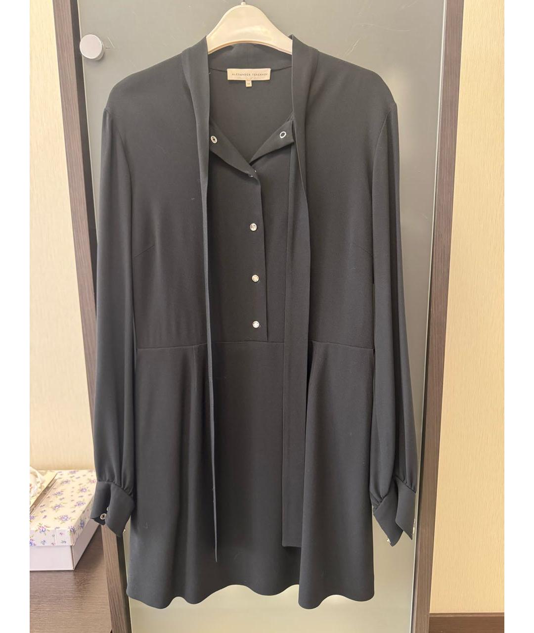 ALEXANDER TEREKHOV Черное вискозное платье, фото 5