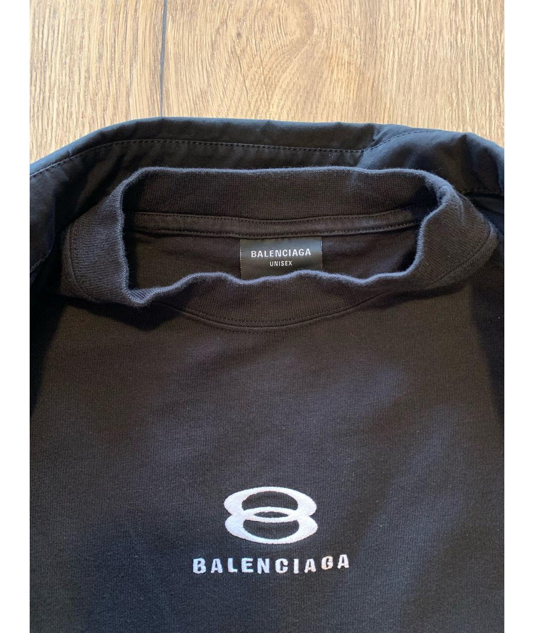 BALENCIAGA Черная хлопковая кэжуал рубашка, фото 4