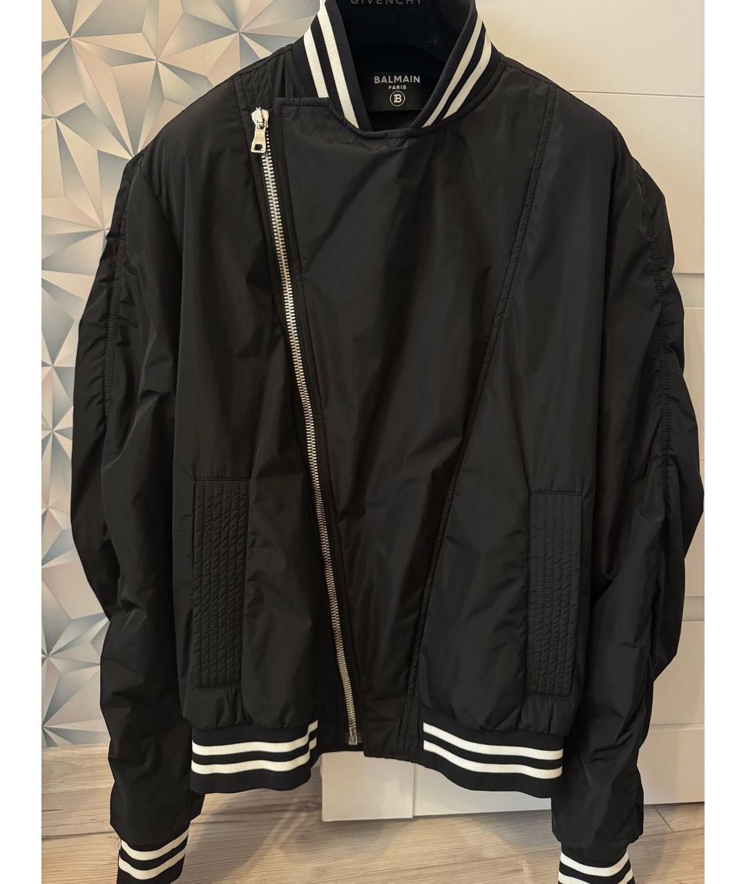 BALMAIN Черная полиэстеровая куртка, фото 9