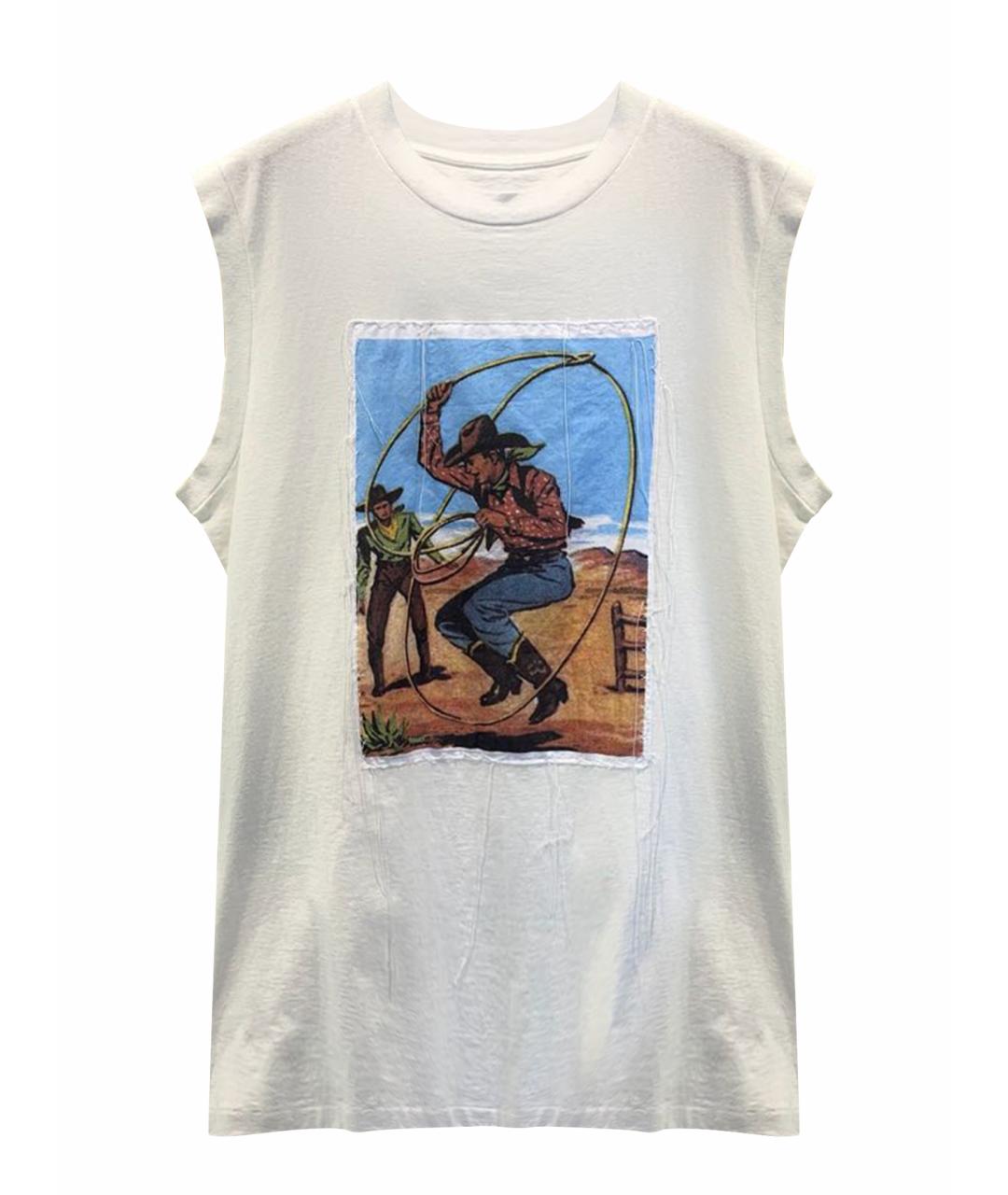 MAISON MARGIELA Белая хлопковая майка, фото 1