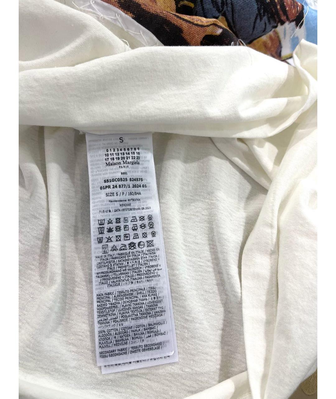 MAISON MARGIELA Белая хлопковая майка, фото 5