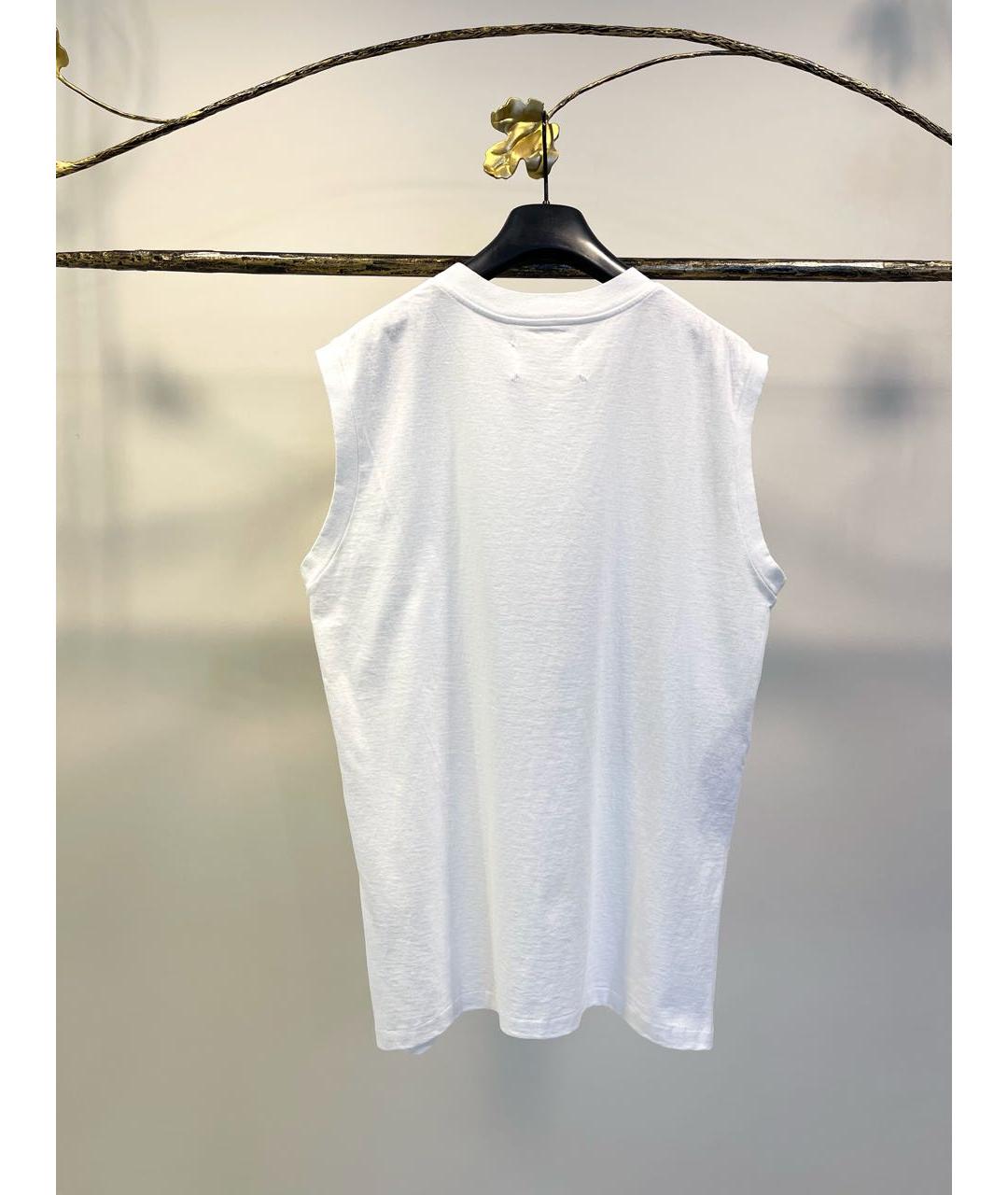 MAISON MARGIELA Белая хлопковая майка, фото 2