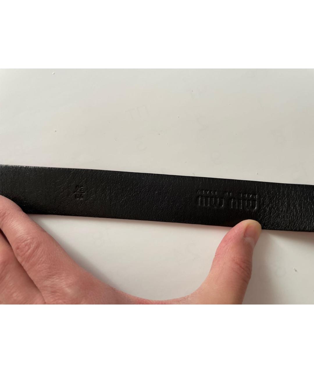 MIU MIU Красный кожаный ремень, фото 2