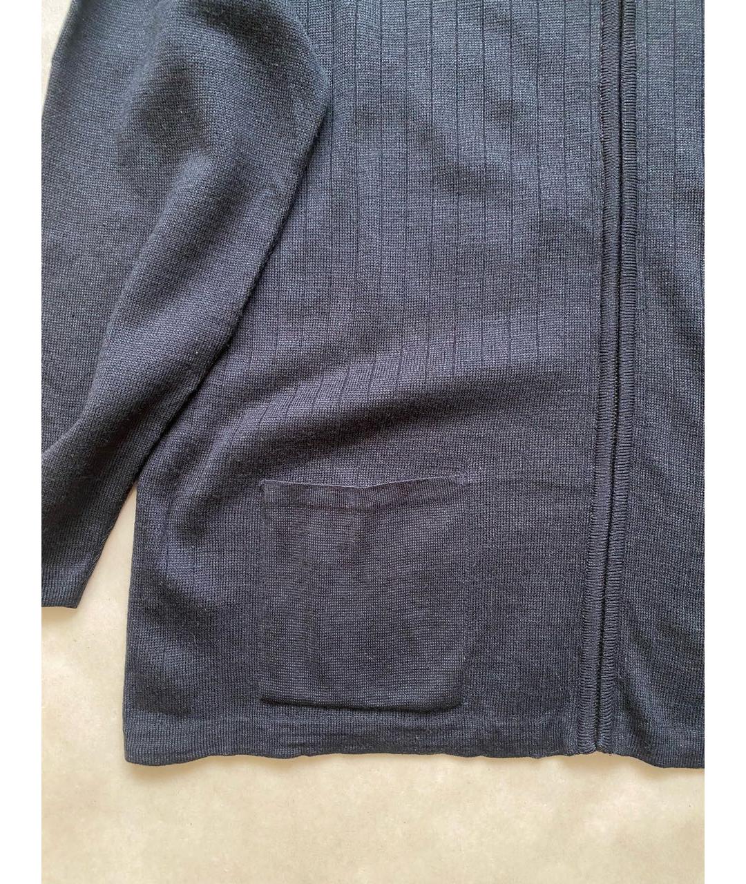 SAINT LAURENT Черный шерстяной кардиган, фото 6