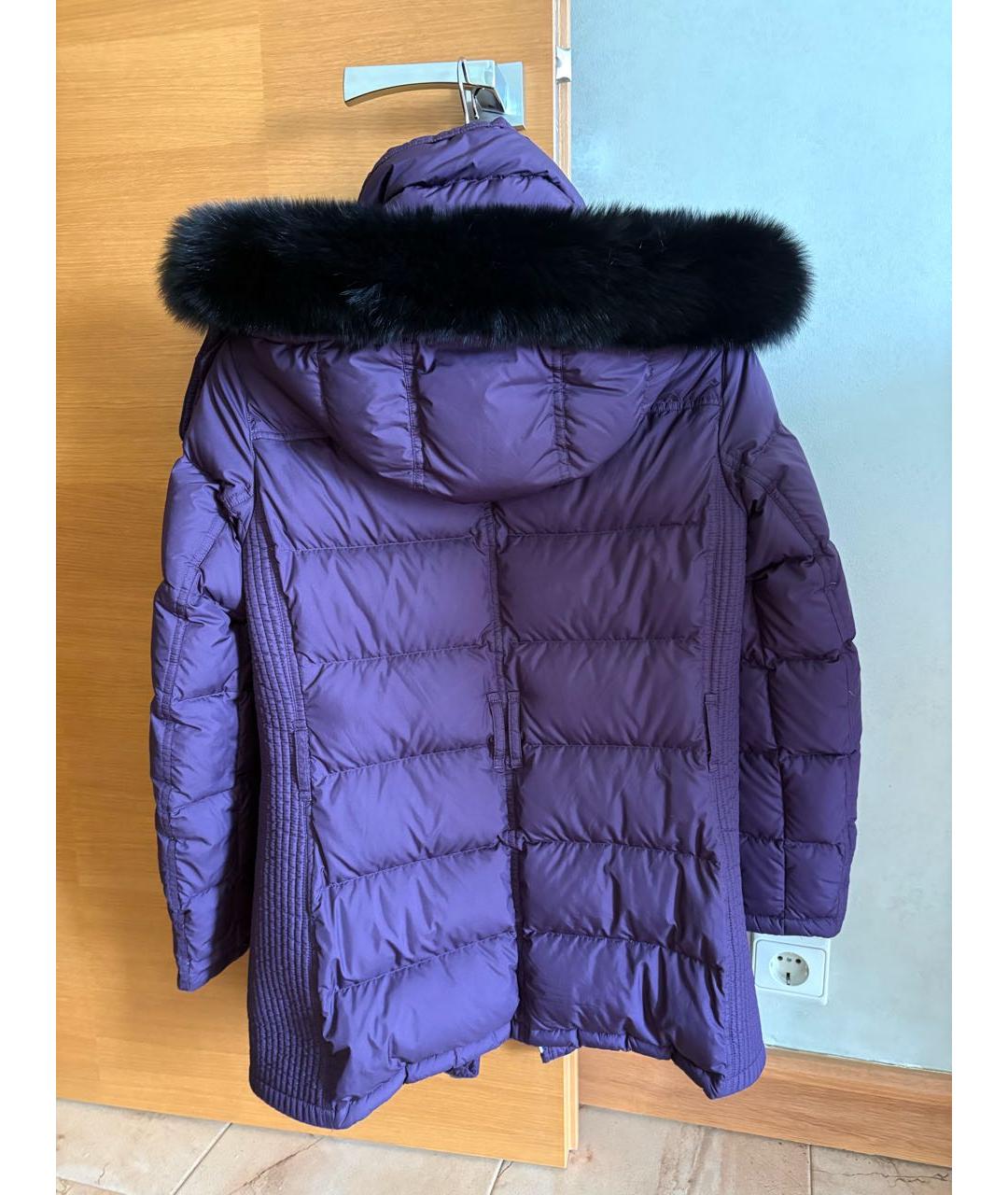 BURBERRY Фиолетовый полиэстеровый пуховик, фото 2