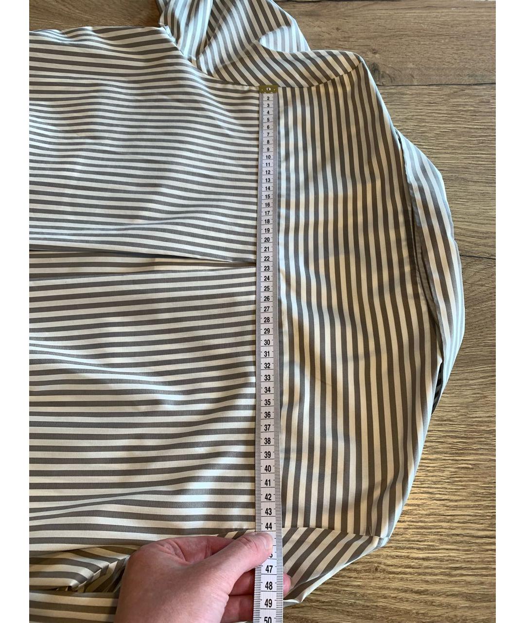 KITON Бежевая шелковая блузы, фото 8