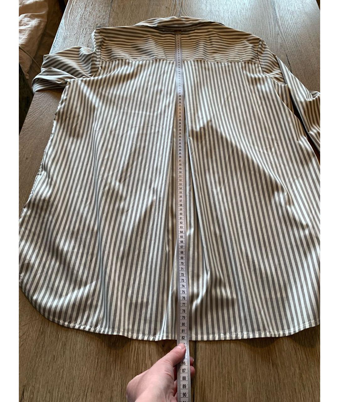 KITON Бежевая шелковая блузы, фото 7