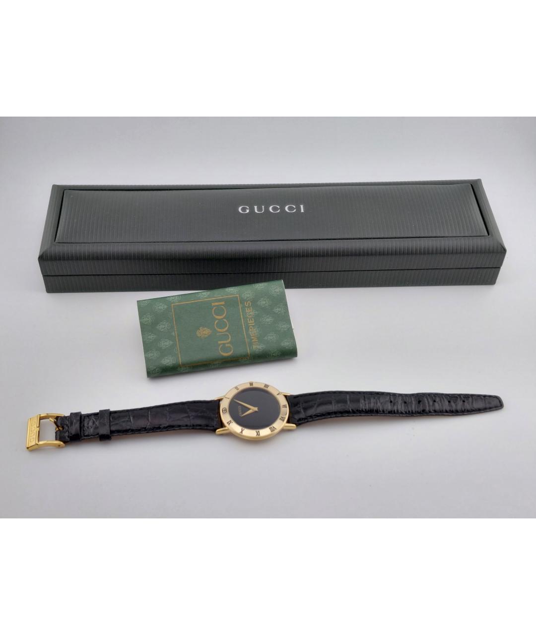 GUCCI Золотые позолоченные часы, фото 4