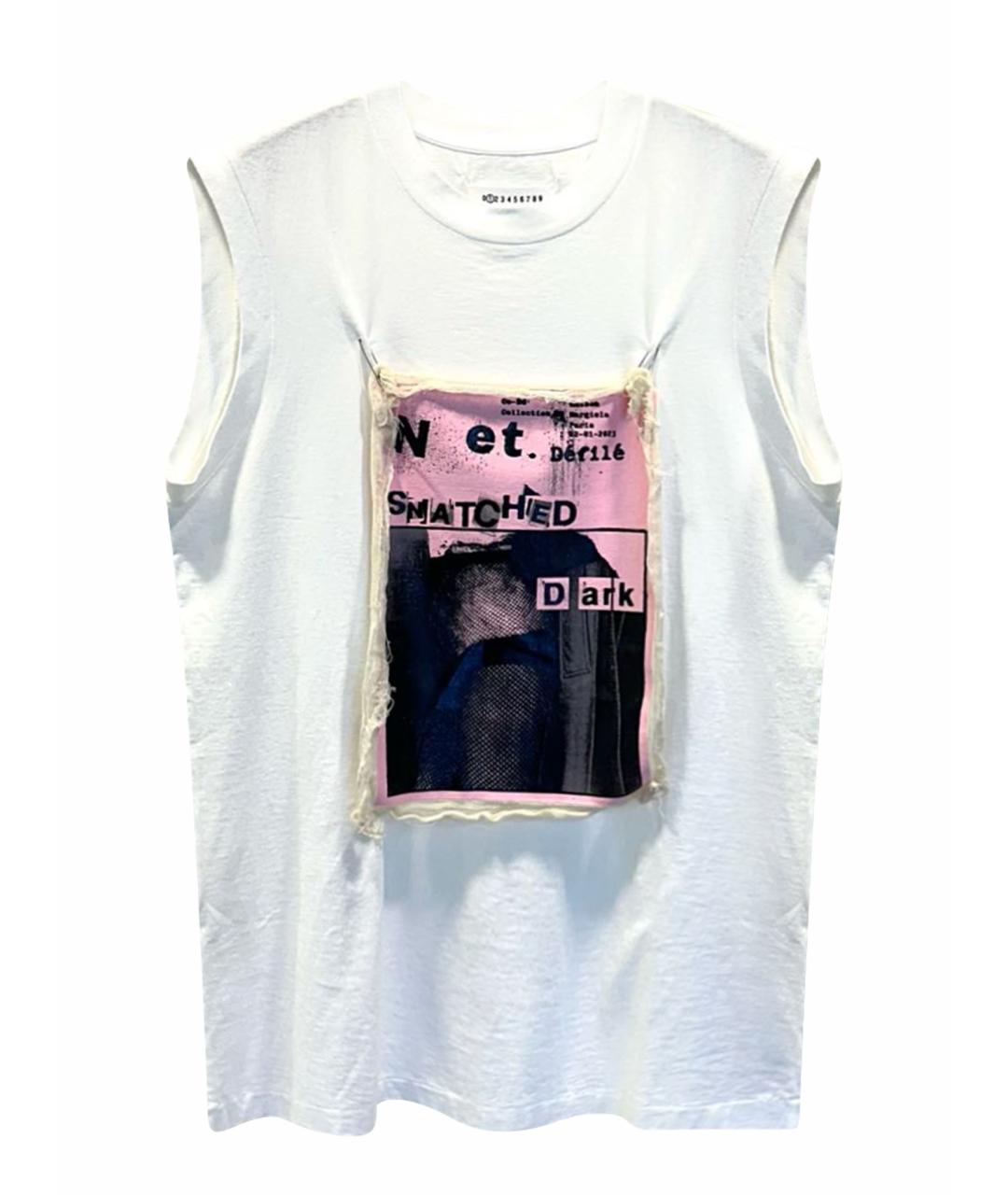 MAISON MARGIELA Белая хлопковая майка, фото 1