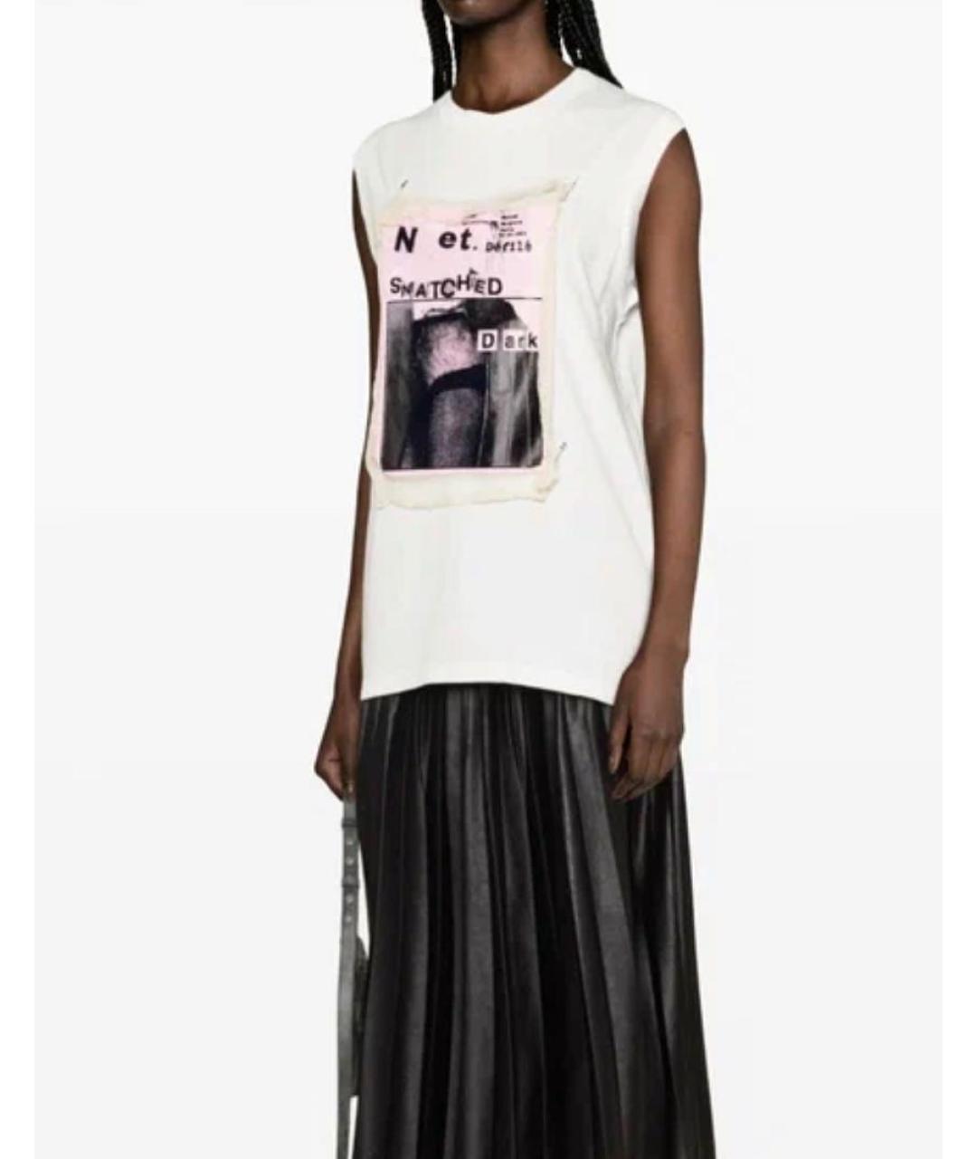 MAISON MARGIELA Белая хлопковая майка, фото 7