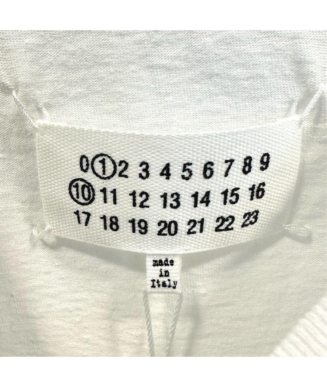 MAISON MARGIELA Белая хлопковая майка, фото 3