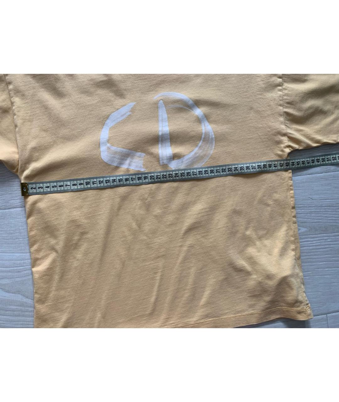 CHRISTIAN DIOR Желтый хлопковый детская футболка / топ, фото 7