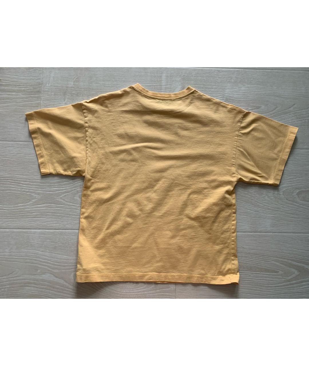 CHRISTIAN DIOR Желтый хлопковый детская футболка / топ, фото 2