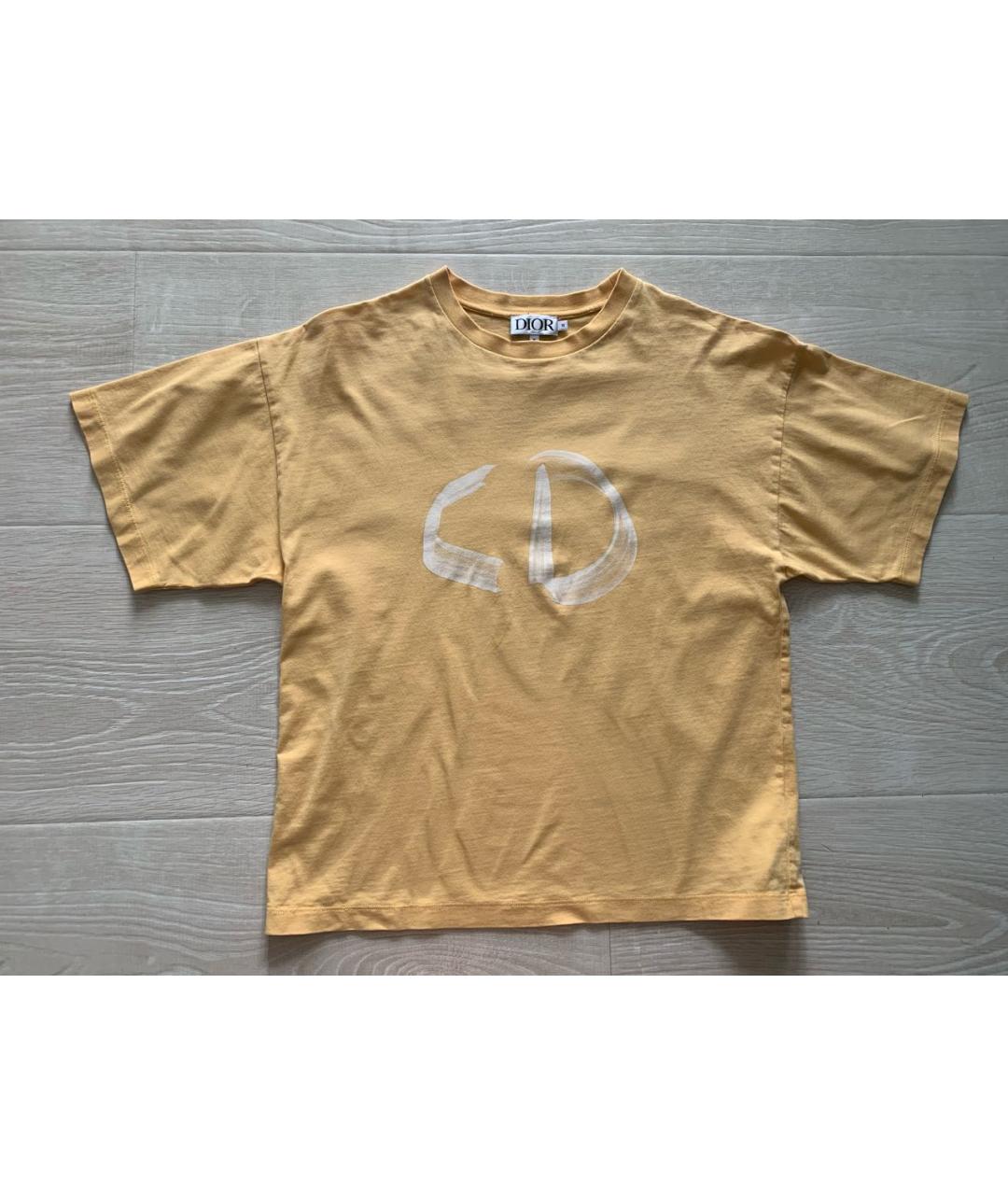 CHRISTIAN DIOR Желтый хлопковый детская футболка / топ, фото 8