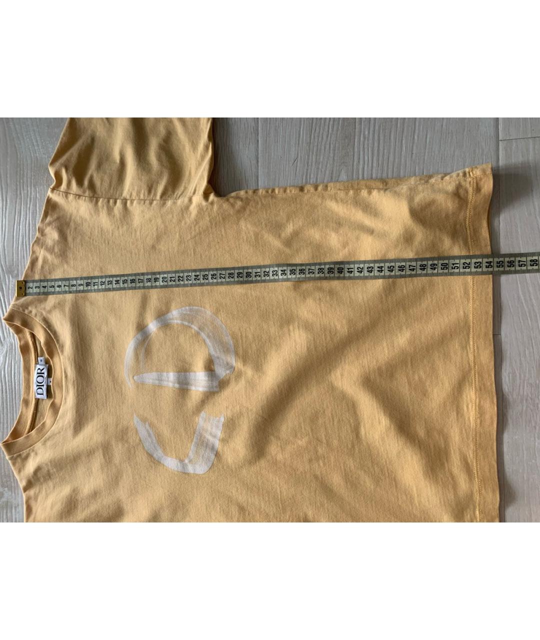 CHRISTIAN DIOR Желтый хлопковый детская футболка / топ, фото 6