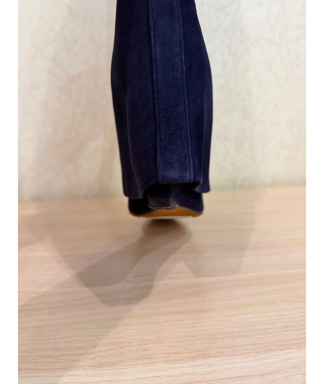 GIVENCHY Антрацитовые замшевые сапоги, фото 5