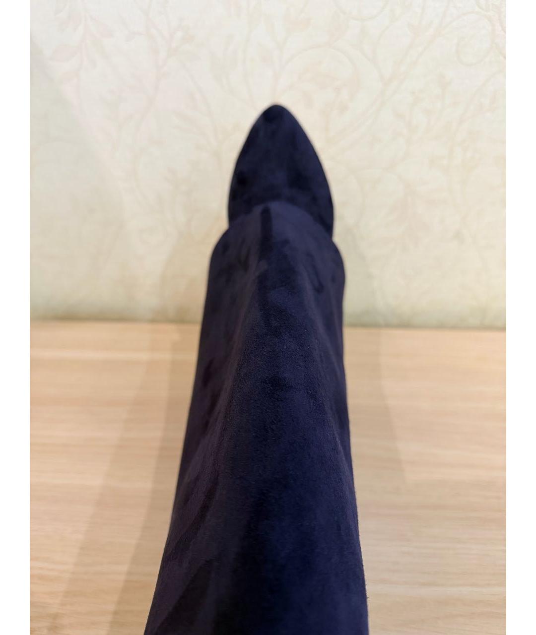 GIVENCHY Антрацитовые замшевые сапоги, фото 3