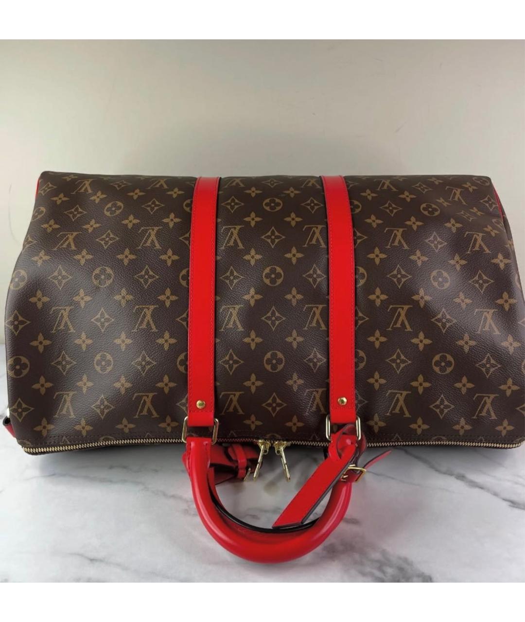 LOUIS VUITTON Коричневая дорожная/спортивная сумка, фото 2